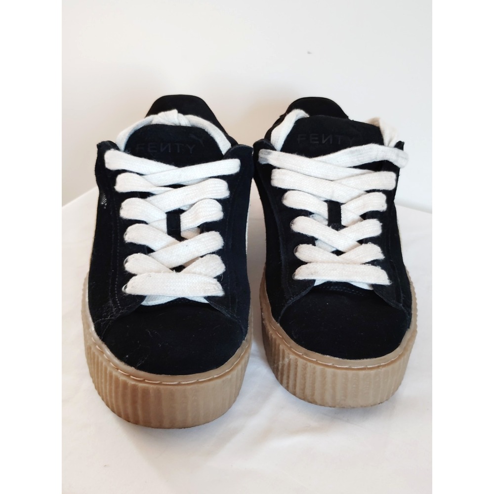 PUMA Rihanna Fenty Creeper Phatty Men 11 Black Suede Platform Skater Sneaker EUC